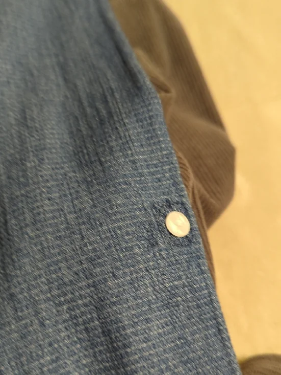 croft & barrow Blue Denim-Style Long Sleeve Tunic - Picture 9 of 9